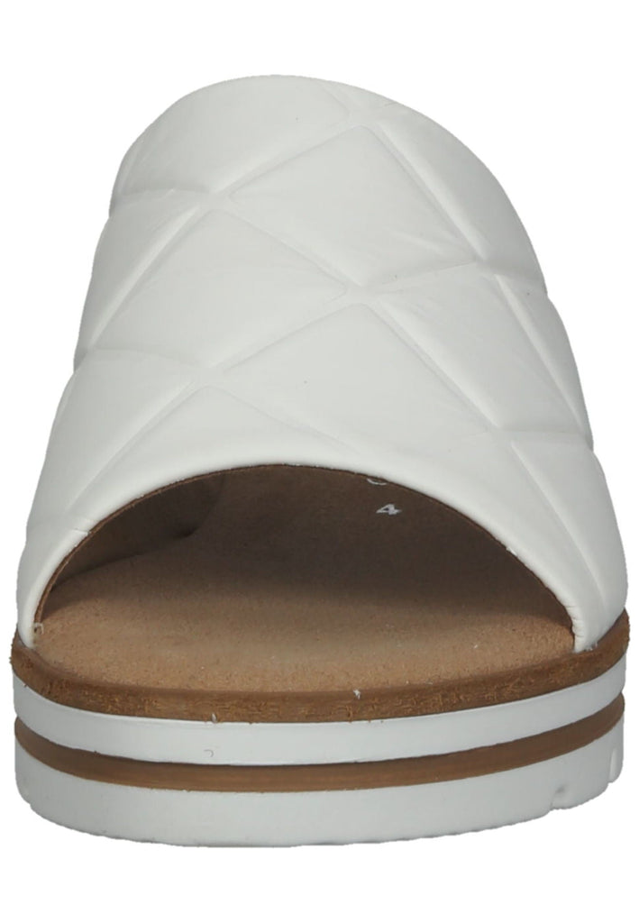 Gabor Pantoletten Leder Weiß