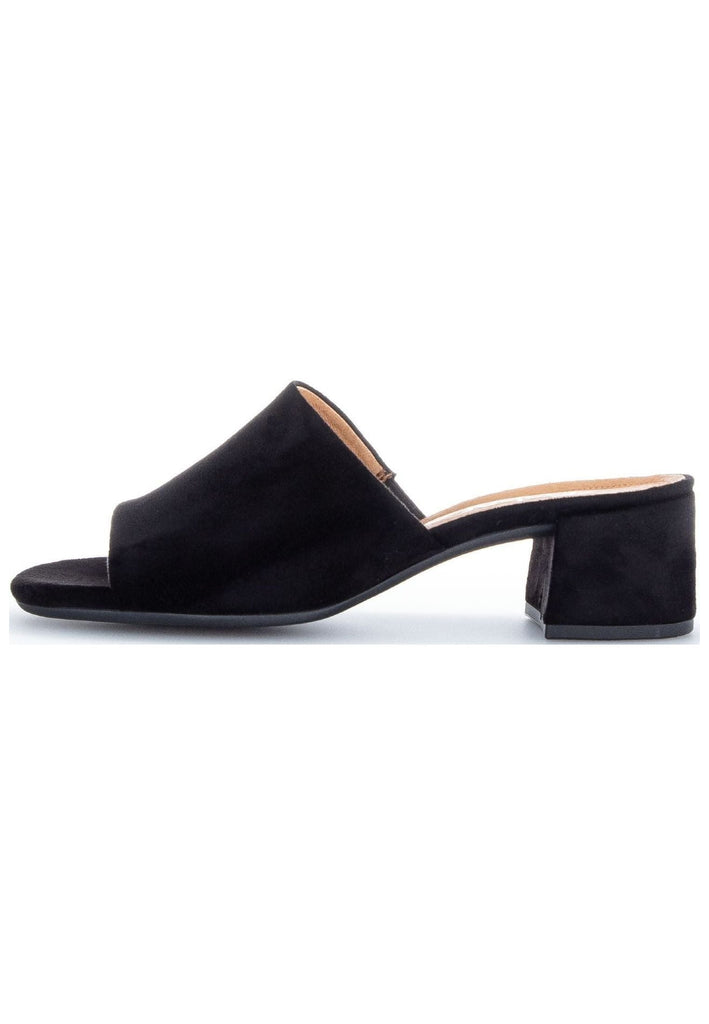 Gabor Pantoletten Lederimitat Schwarz