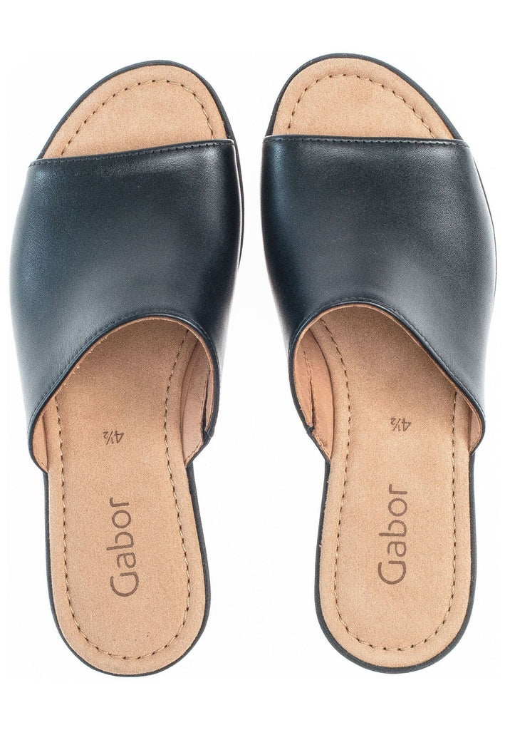 Gabor Pantoletten Nappaleder Schwarz