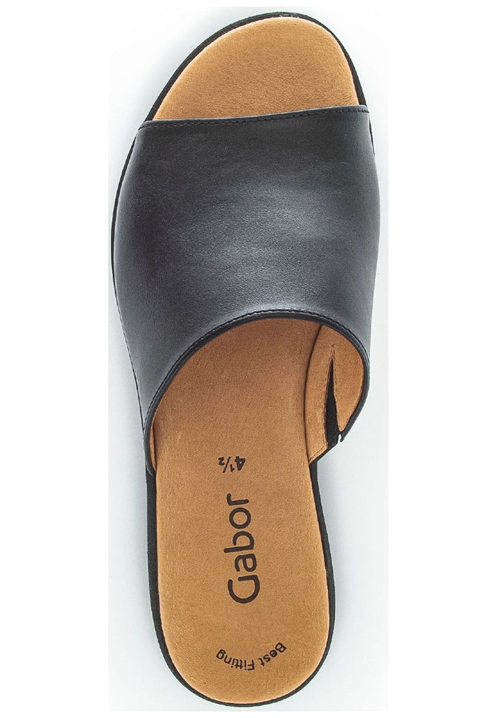 Gabor Pantoletten Nappaleder Schwarz