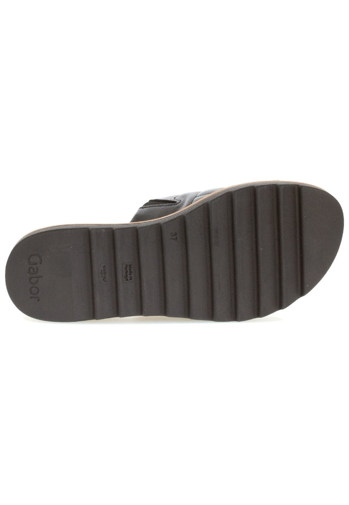 Gabor Pantoletten Nappaleder Schwarz