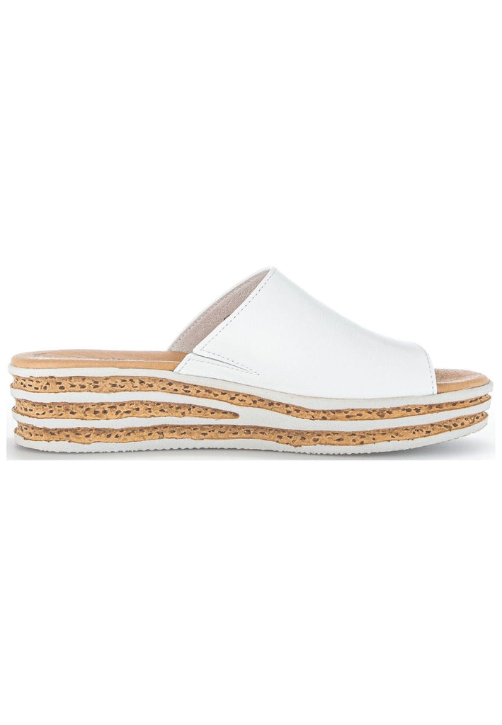 Gabor Pantoletten Nappaleder Weiß