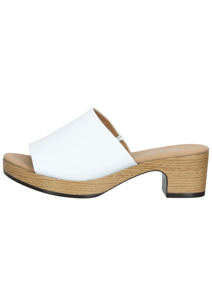 Gabor Pantoletten Nappaleder Weiß