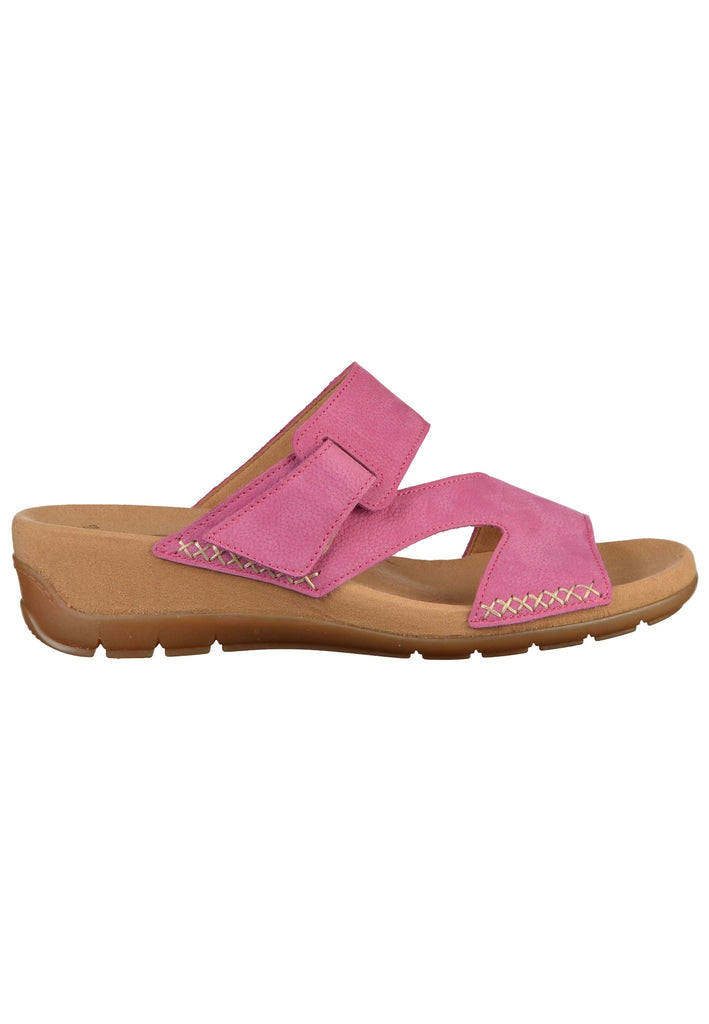Gabor Pantoletten Nubukleder Pink