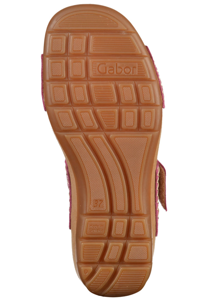 Gabor Pantoletten Nubukleder Pink