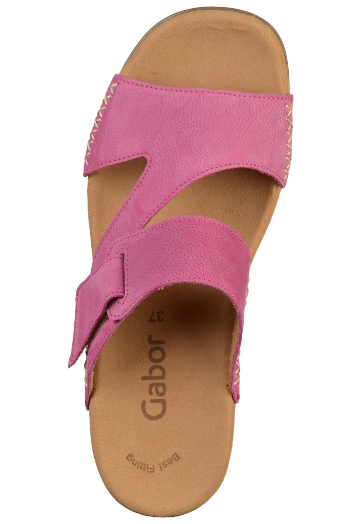 Gabor Pantoletten Nubukleder Pink