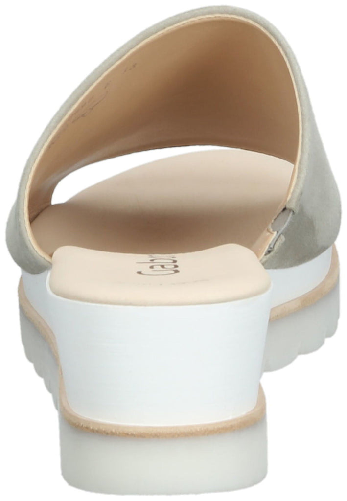 Gabor Pantoletten Veloursleder Beige