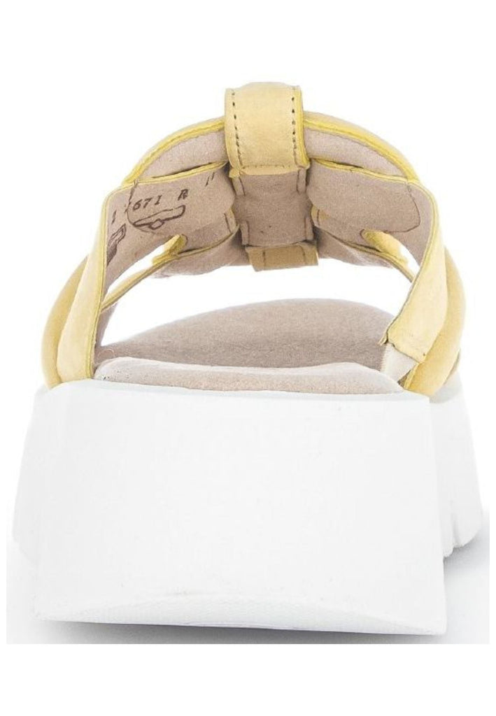 Gabor Pantoletten Veloursleder Gelb