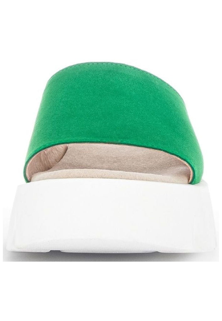 Gabor Pantoletten Veloursleder Grün