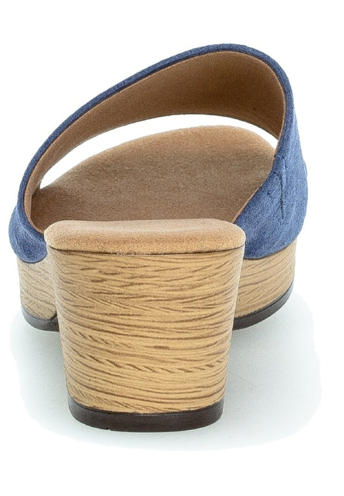 Gabor Pantoletten Veloursleder Jeans