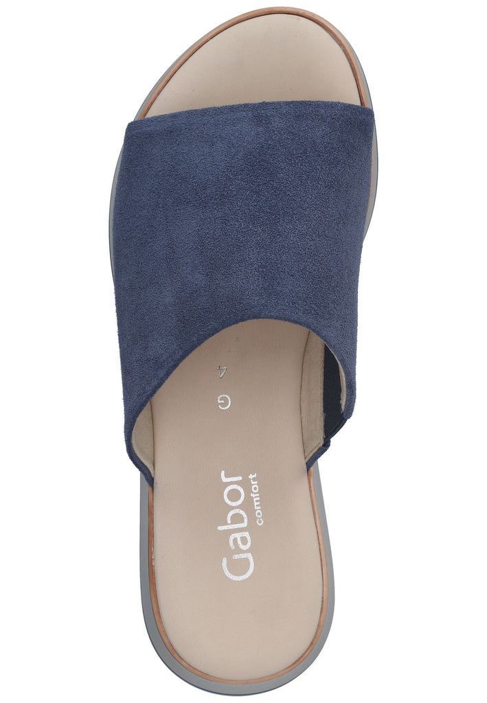 Gabor Pantoletten Veloursleder Jeans