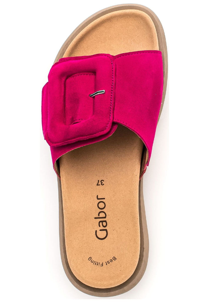 Gabor Pantoletten Veloursleder Pink