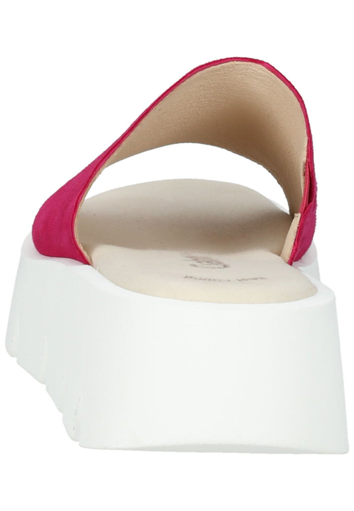 Gabor Pantoletten Veloursleder Pink/Weiß