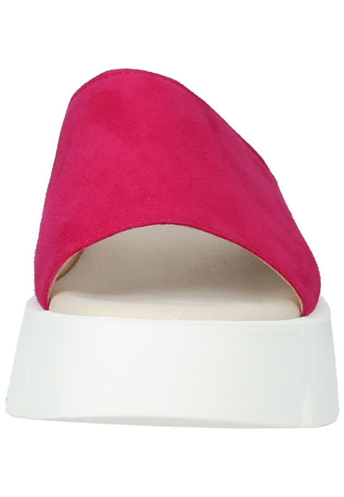 Gabor Pantoletten Veloursleder Pink/Weiß