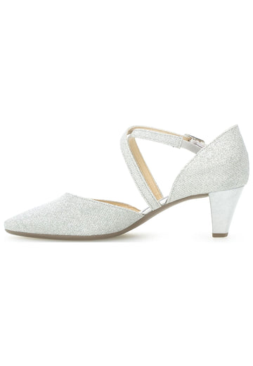 Pumps Gabor Pumps Leder Silber