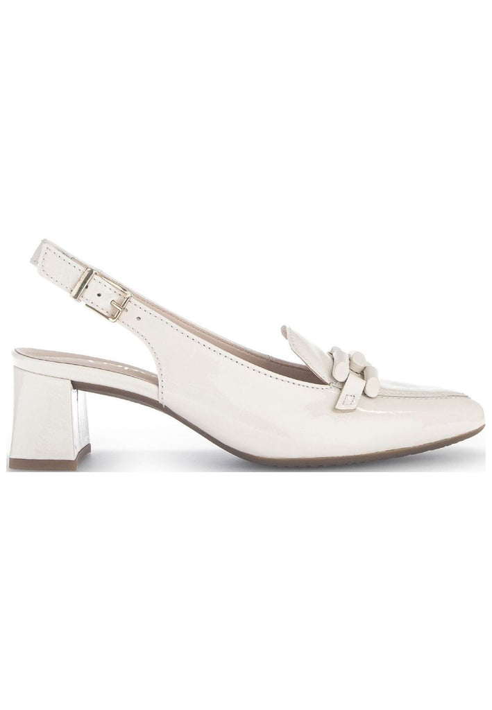 Gabor Pumps Leder Beige Lack
