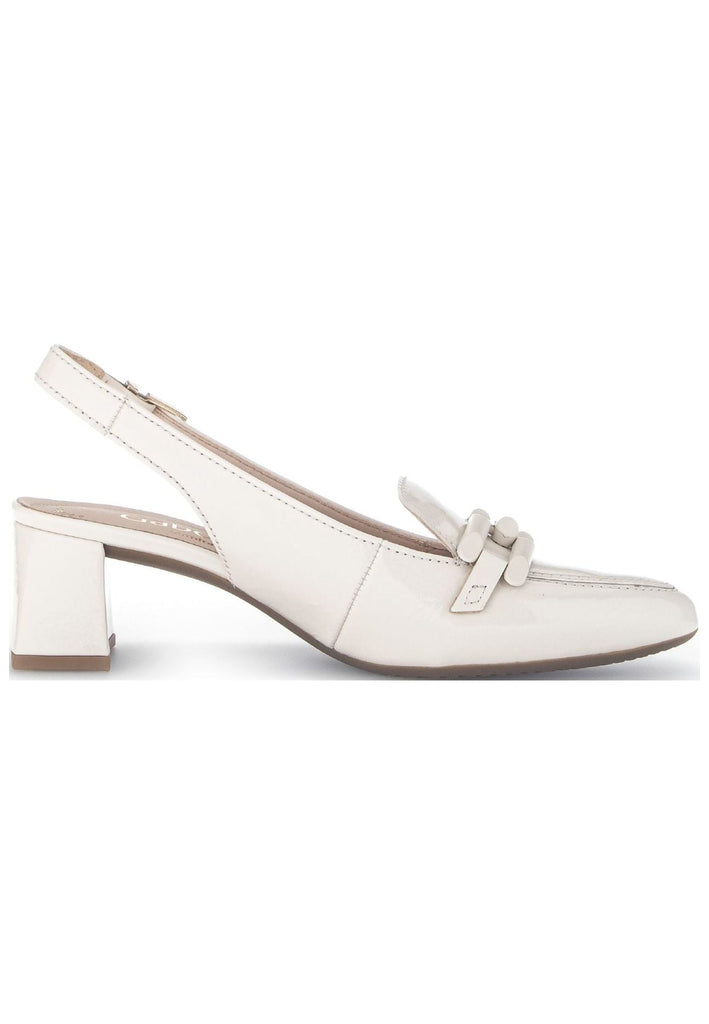 Gabor Pumps Leder Beige Lack