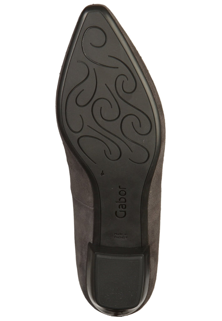 Gabor Pumps Leder Dunkelgrau