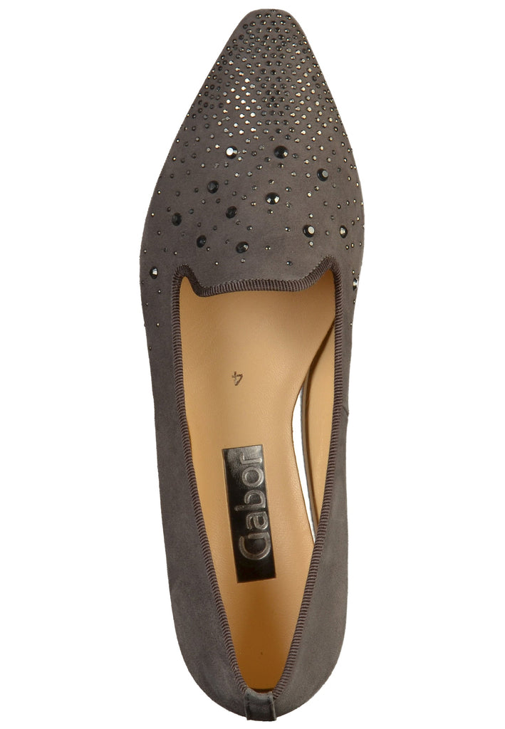 Gabor Pumps Leder Dunkelgrau