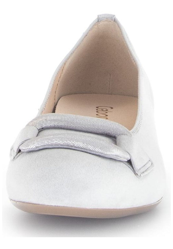 Gabor Pumps Leder Hellgrau