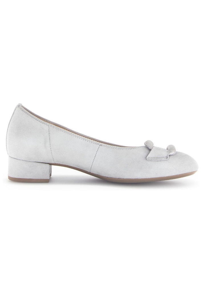 Gabor Pumps Leder Hellgrau