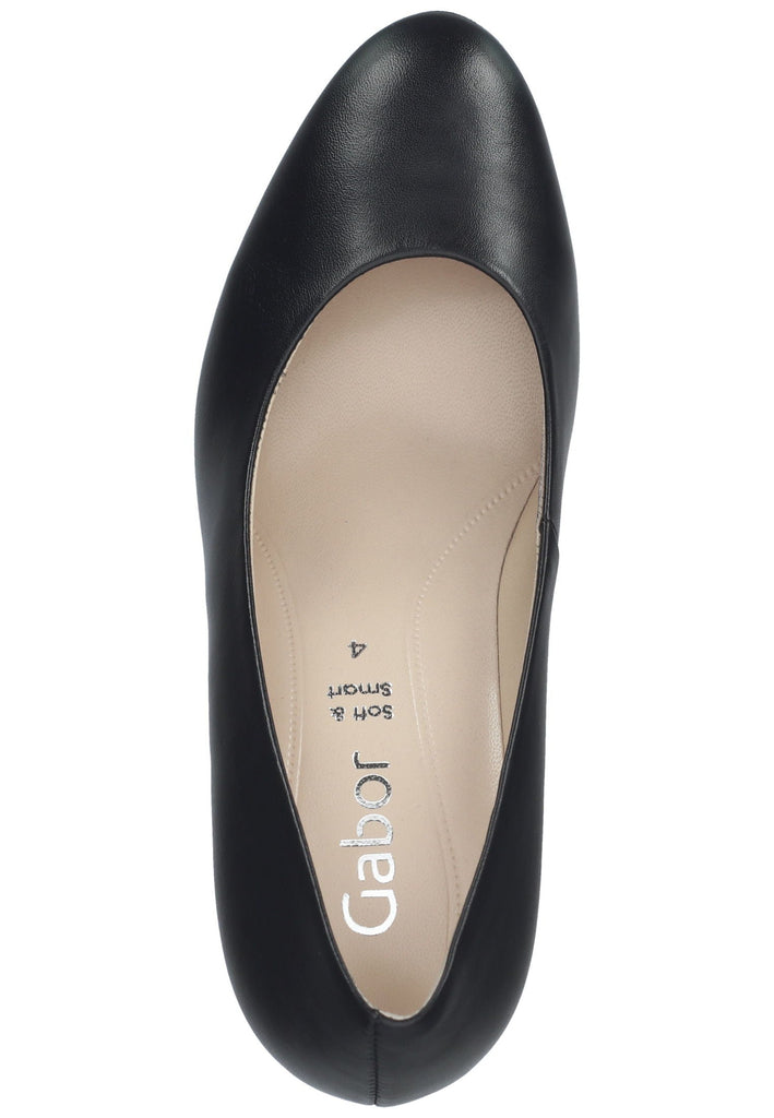 Gabor Pumps Leder Schwarz Lack