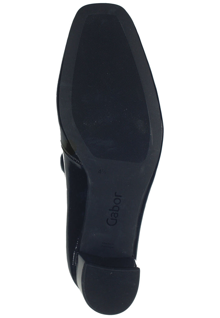 Gabor Pumps Leder Schwarz Lack