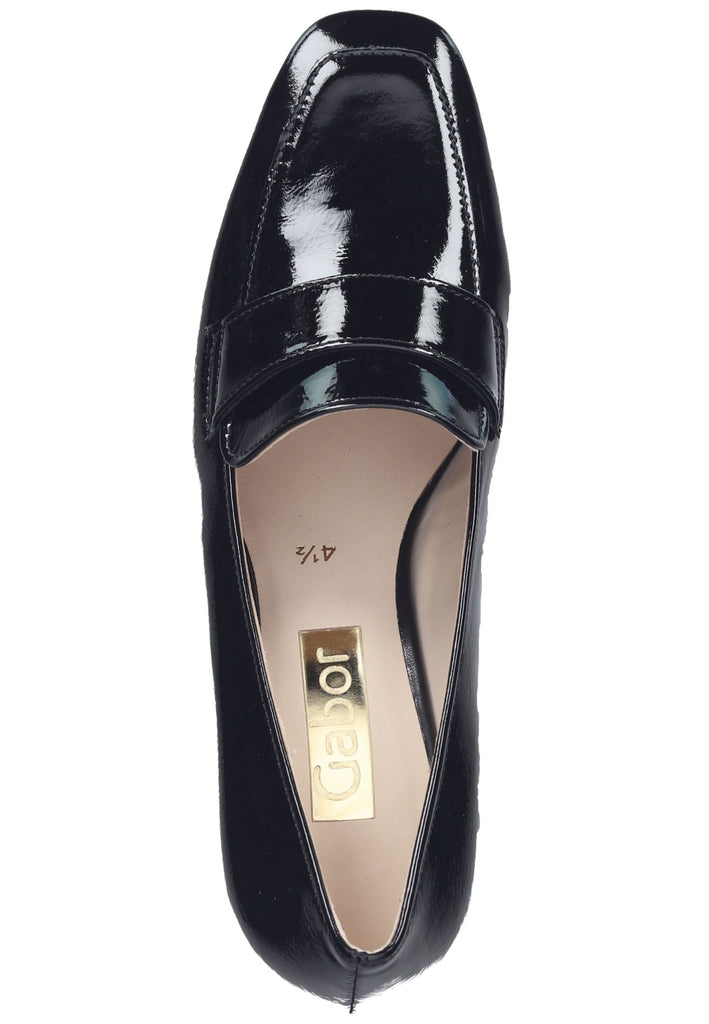 Gabor Pumps Leder Schwarz Lack
