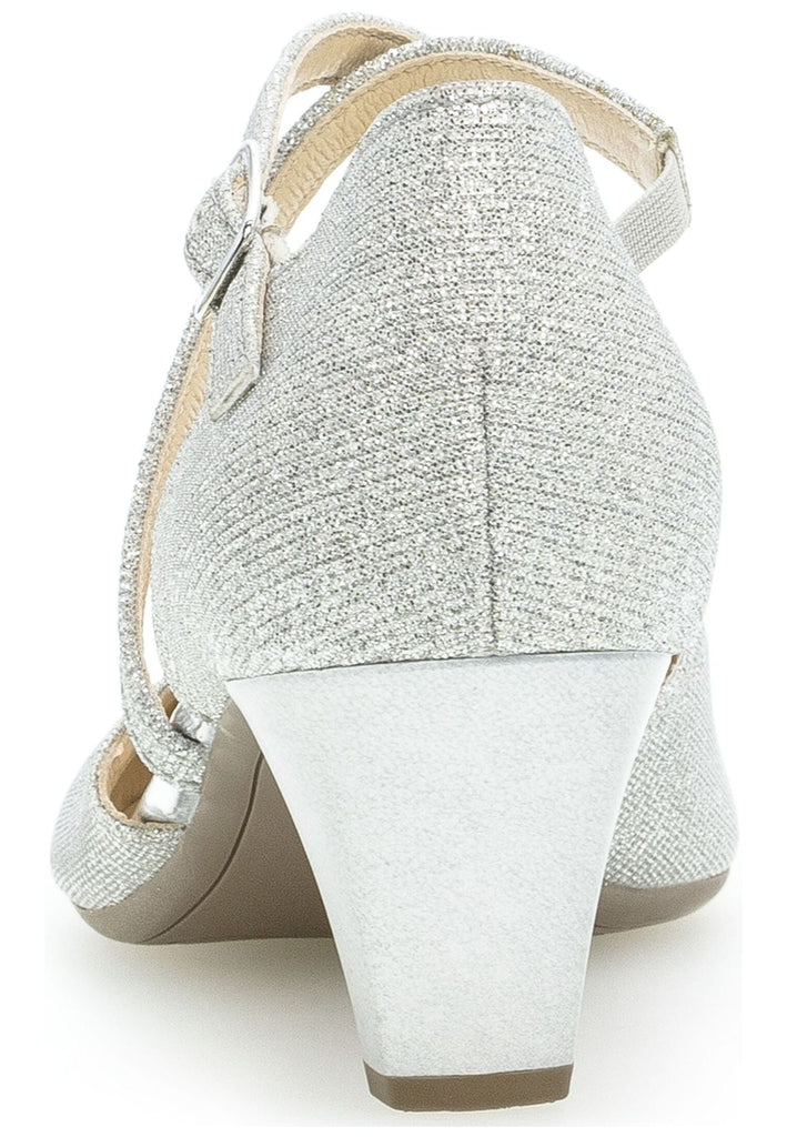 Gabor Pumps Leder Silber