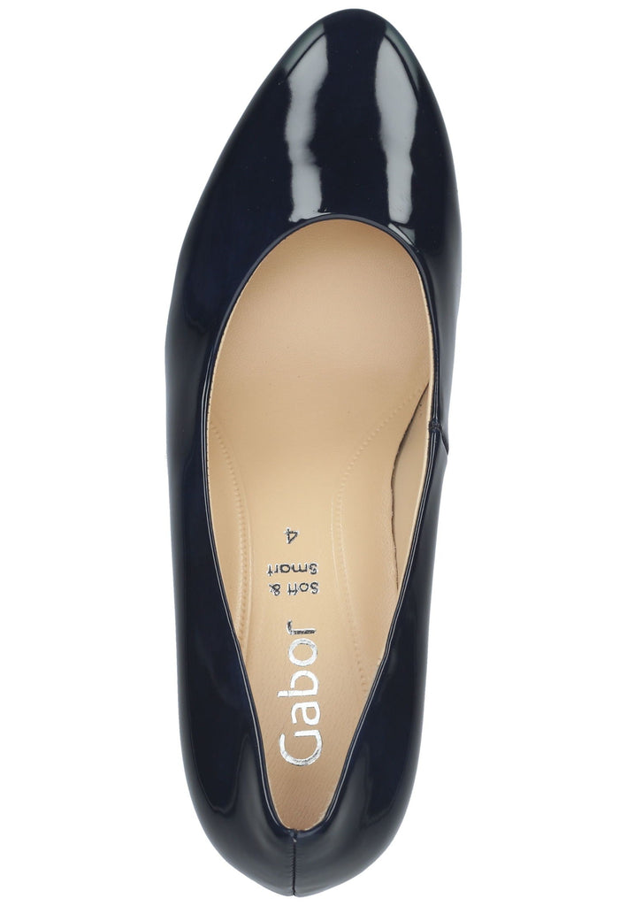 Gabor Pumps Lederimitat Blau Lack