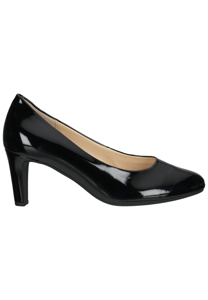 Gabor Pumps Lederimitat Schwarz Lack