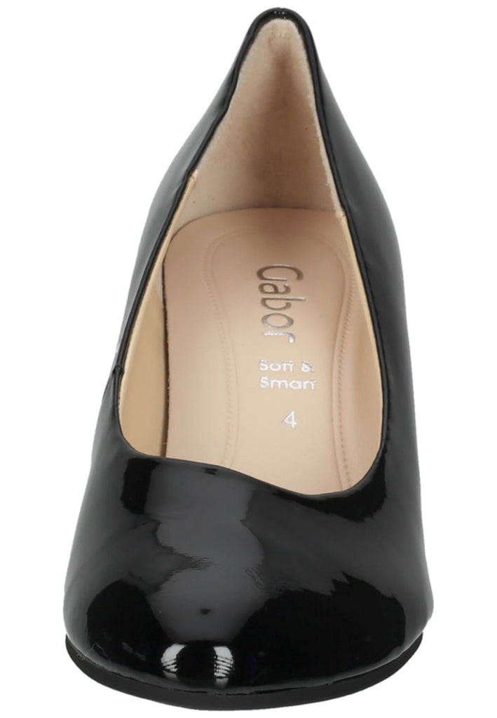 Gabor Pumps Lederimitat Schwarz Lack