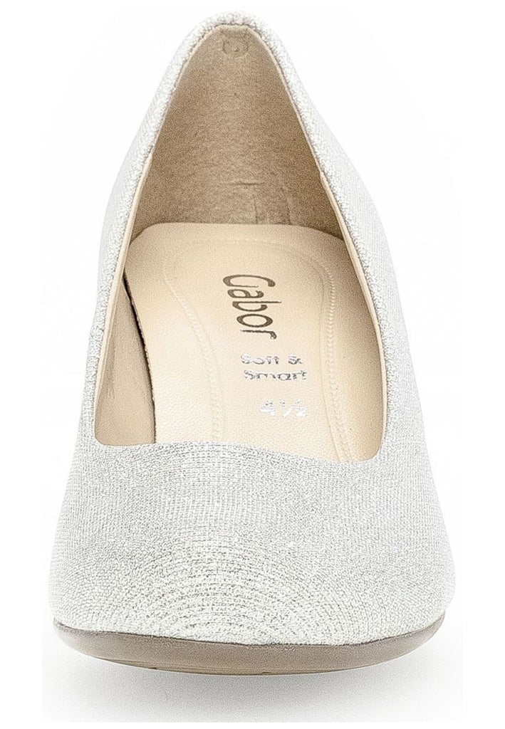Gabor Pumps Lederimitat Silber