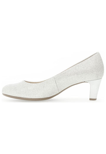 Gabor Pumps Lederimitat Silber