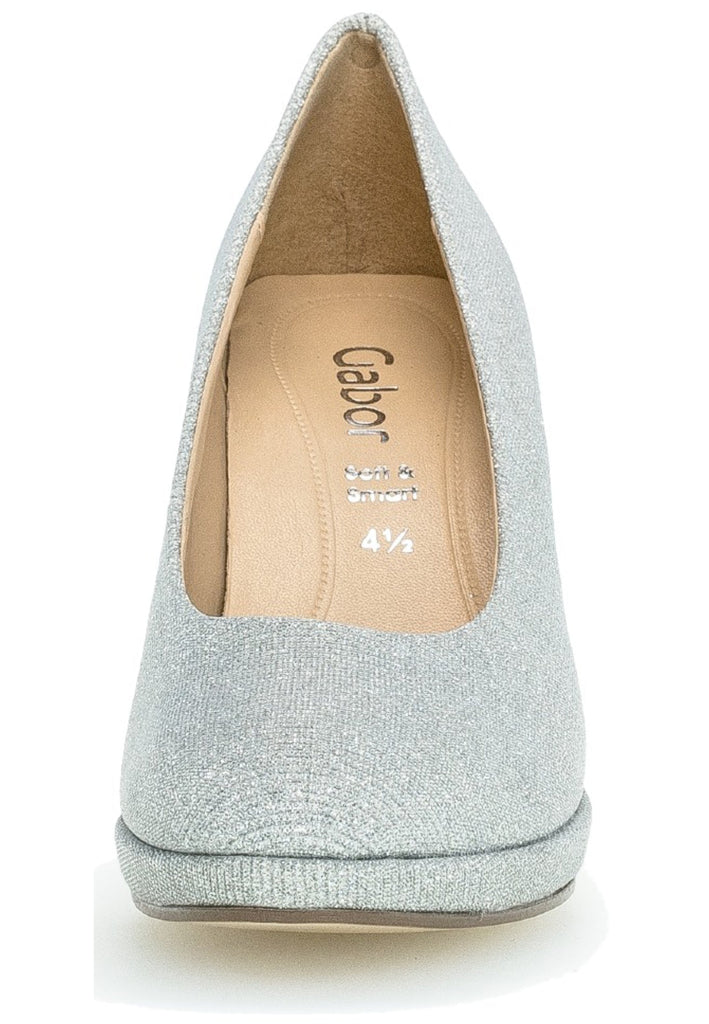 Gabor Pumps Lederimitat/Textil Silber