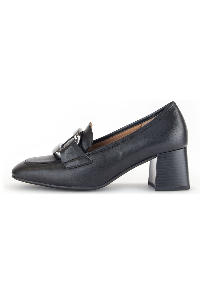 Gabor Pumps Nappaleder Schwarz/Silber