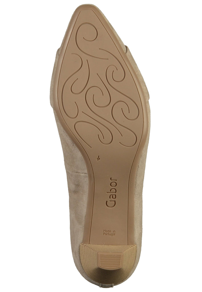 Gabor Pumps Nubuk / Naturleder Beige