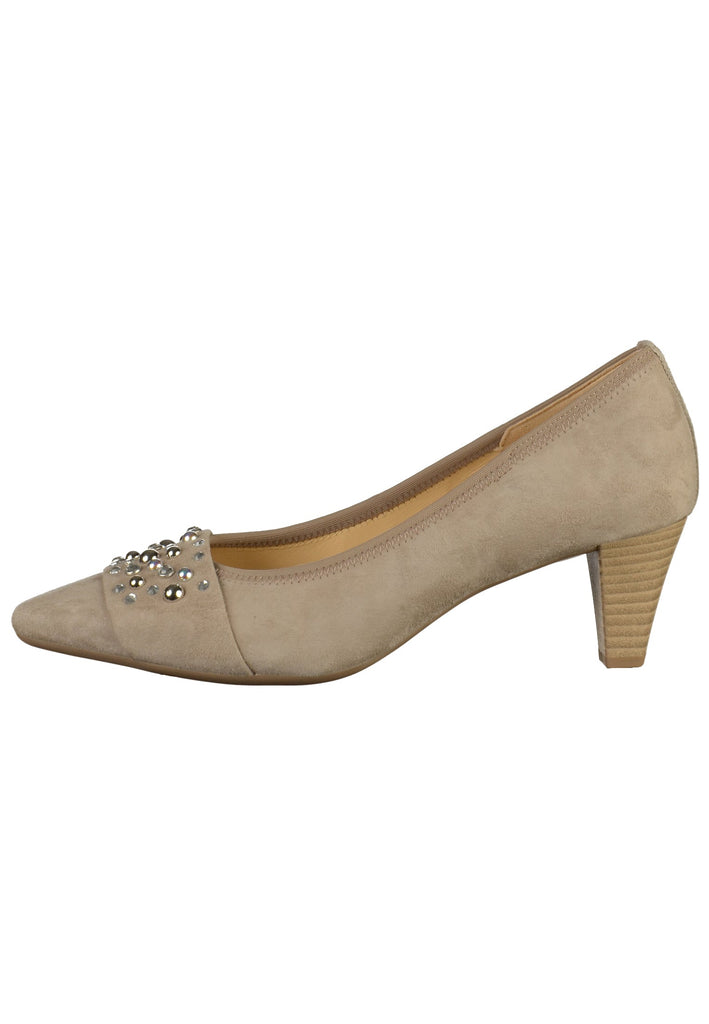 Gabor Pumps Nubuk / Naturleder Beige