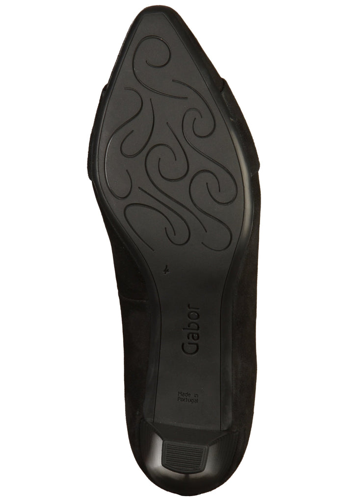 Gabor Pumps Nubuk / Naturleder Schwarz
