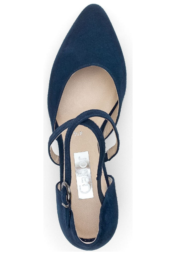 Gabor Pumps Veloursleder Atlantik