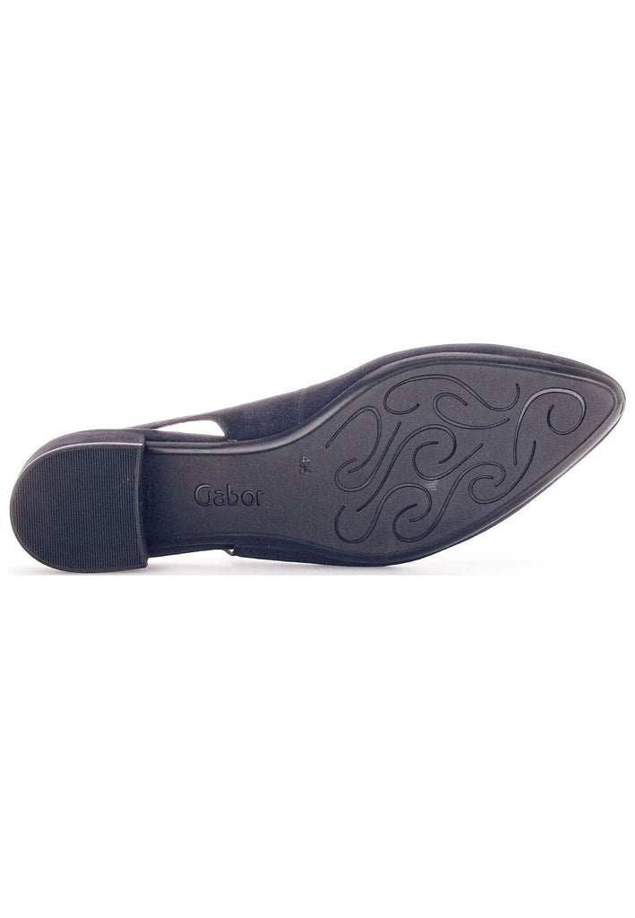 Gabor Pumps Veloursleder Atlantik