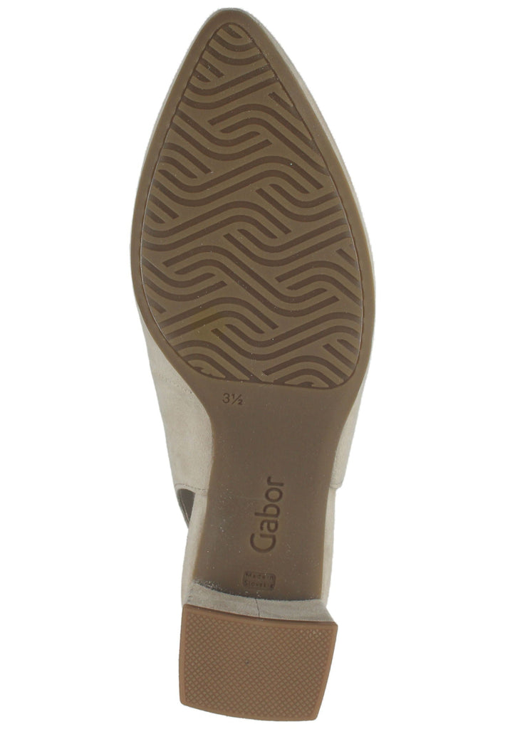 Gabor Pumps Veloursleder Beige