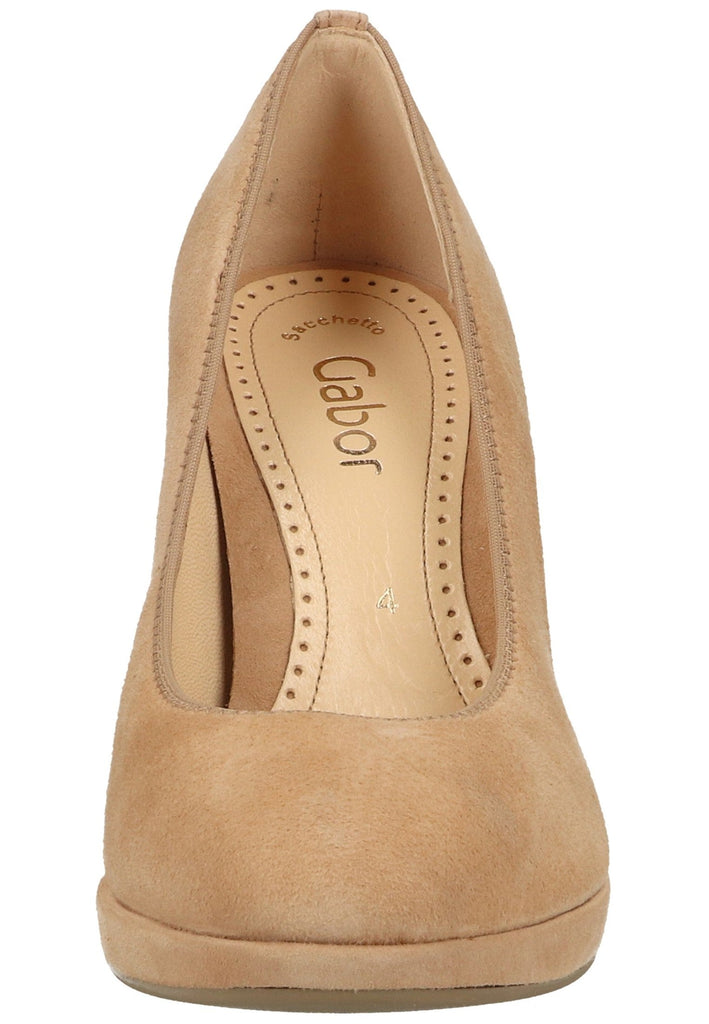 Gabor Pumps Veloursleder Caramel