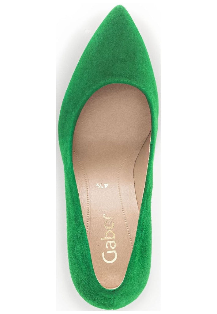 Gabor Pumps Veloursleder Grün