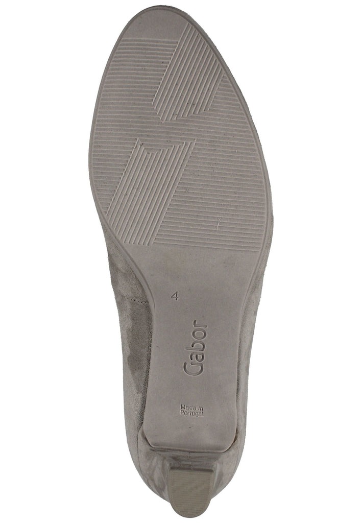 Gabor Pumps Veloursleder Hellbeige