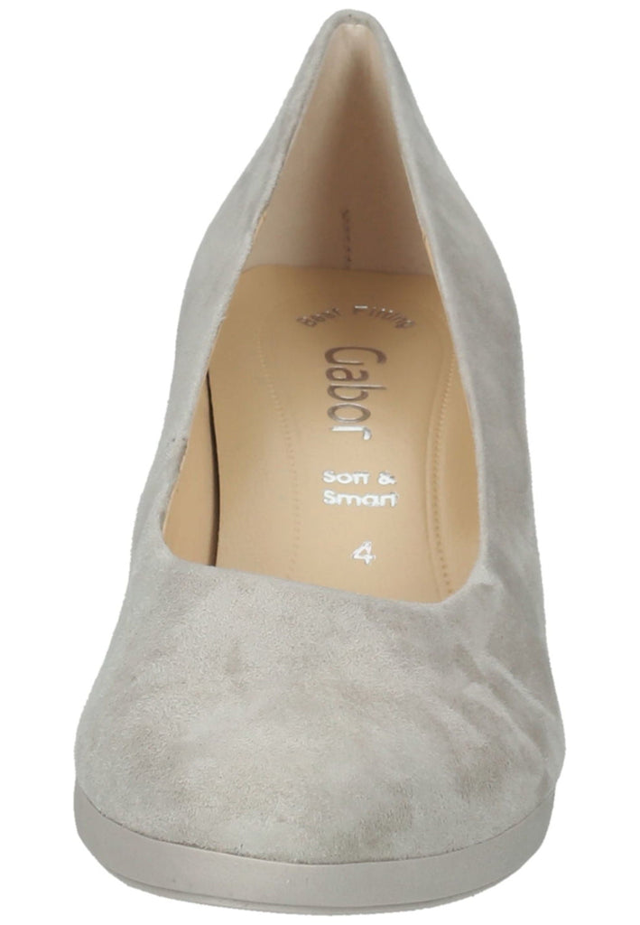 Gabor Pumps Veloursleder Hellbeige