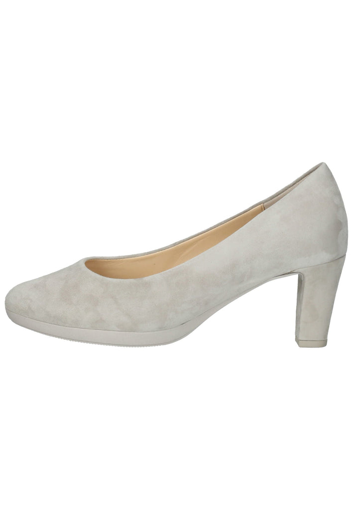Gabor Pumps Veloursleder Hellbeige