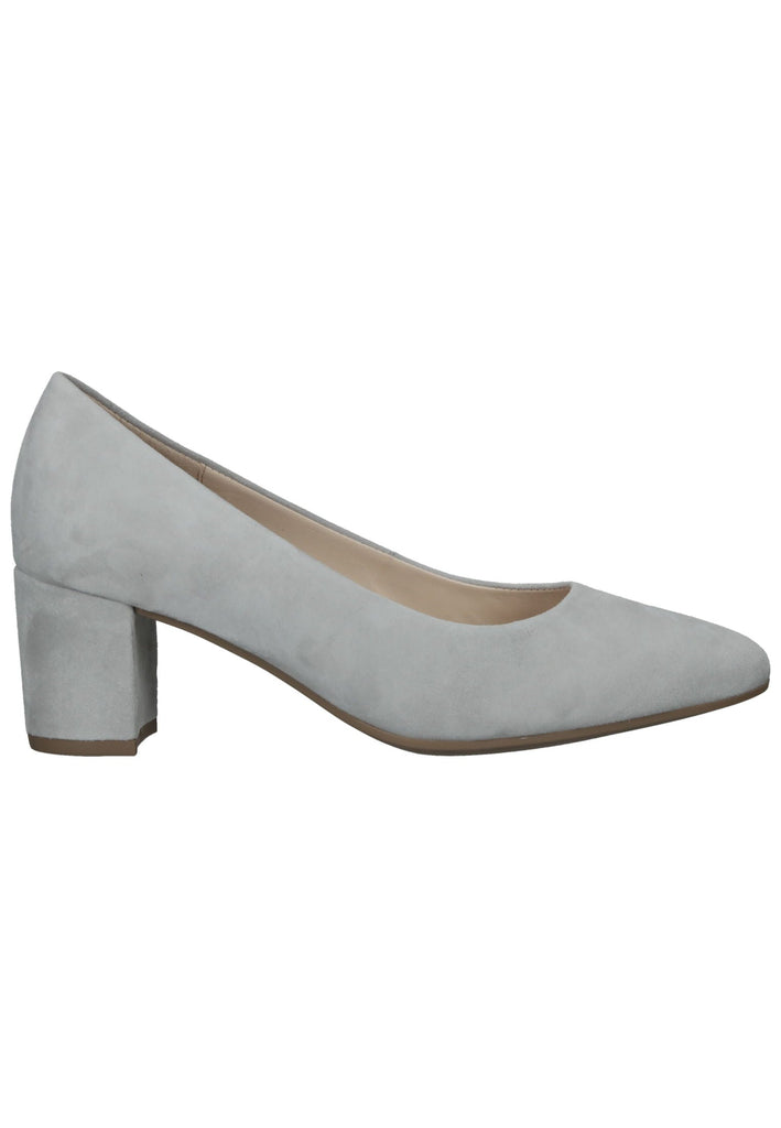 Gabor Pumps Veloursleder Hellgrau
