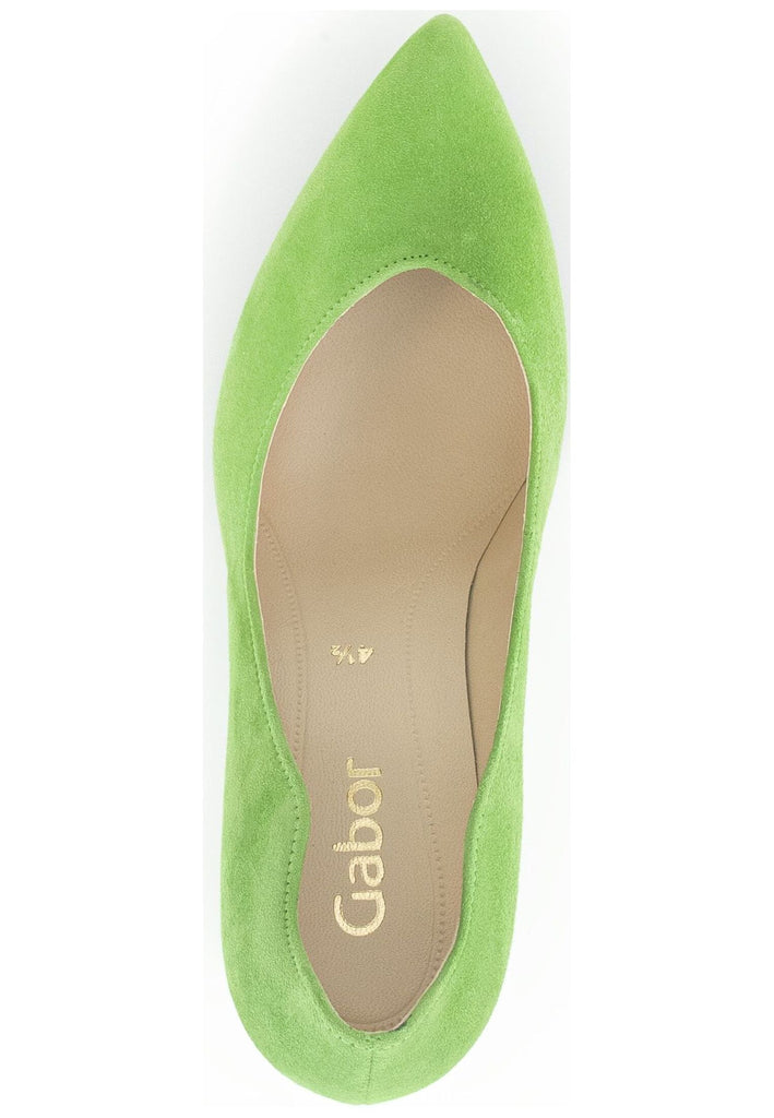Gabor Pumps Veloursleder Hellgrün