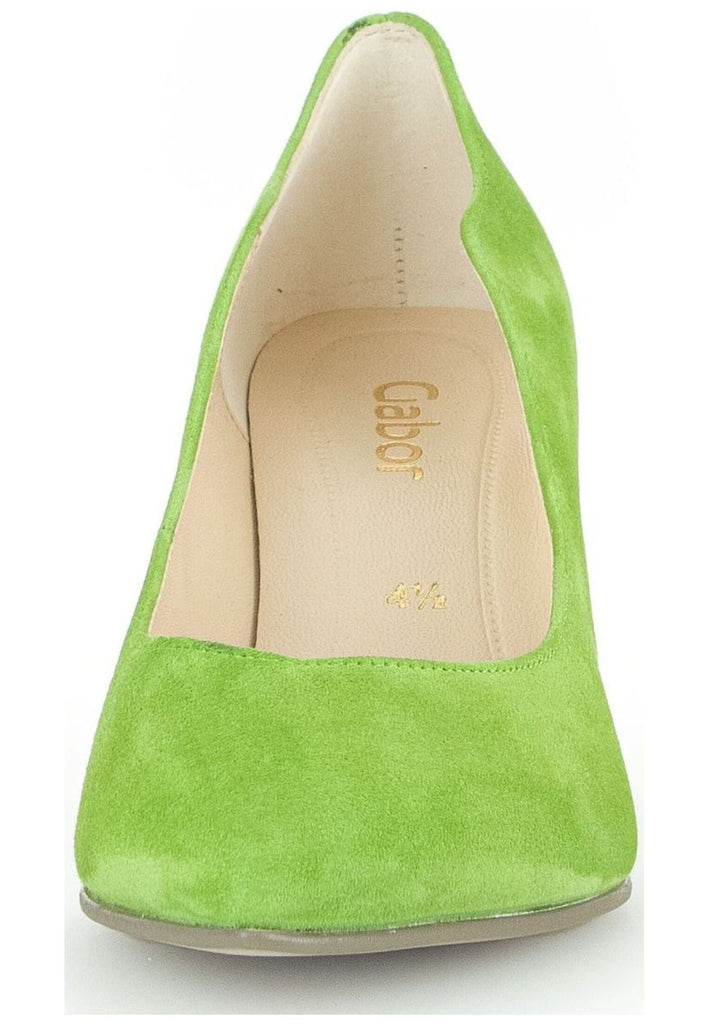 Gabor Pumps Veloursleder Hellgrün